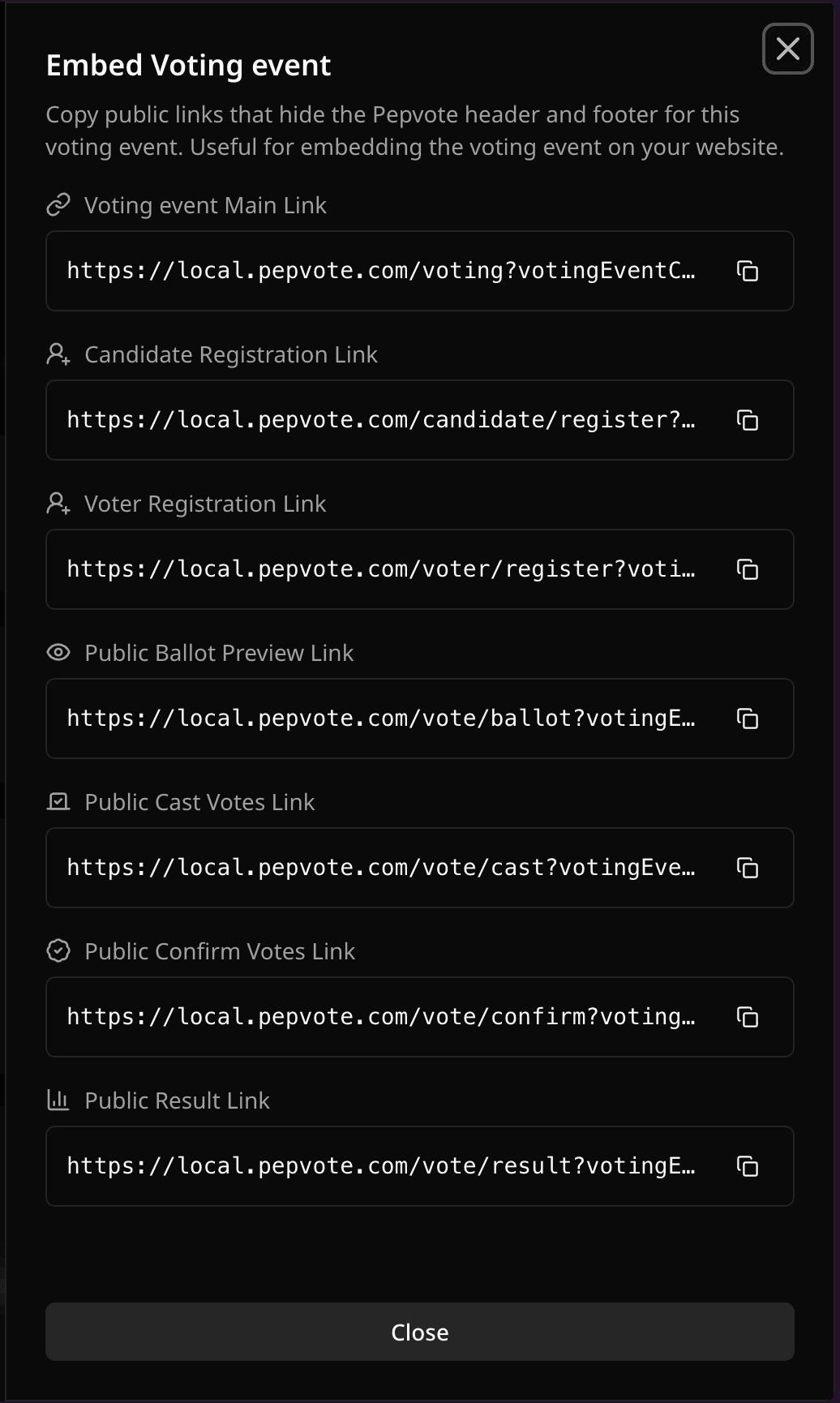 Embed Links sheet